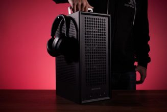 iBuyPower’s compact Revolt 3 MK3 PC case packs in a handle and lots of ventilation
