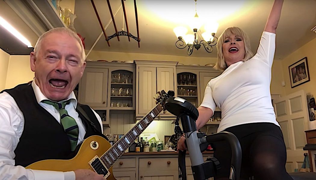 King Crimson’s Robert Fripp and Wife Toyah Gift Us with Metallica’s “Enter Sandman” on an Exercise Bike: Watch
