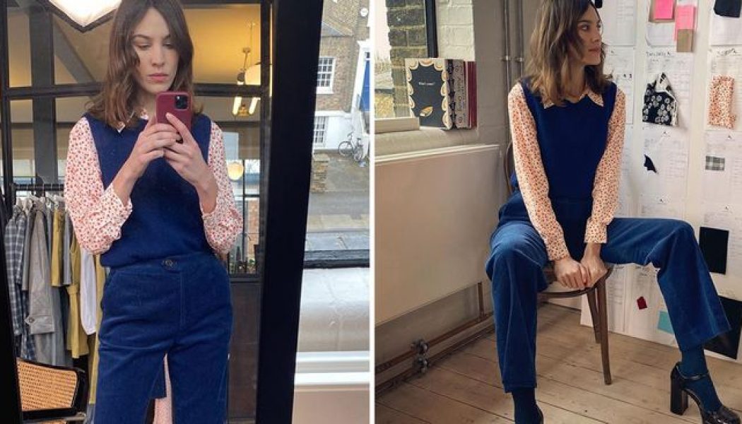 Only Alexa Chung Could Make Me Want To Wear This Old School Outfit