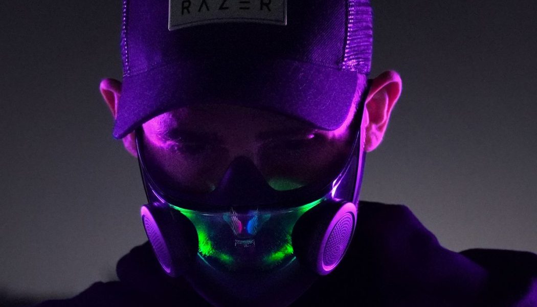 Razer has created a concept N95 mask with RGB and voice projection