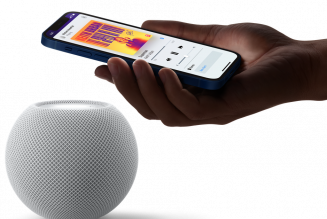 The HomePod mini finally adds its long-promised ultra-wideband handoff feature