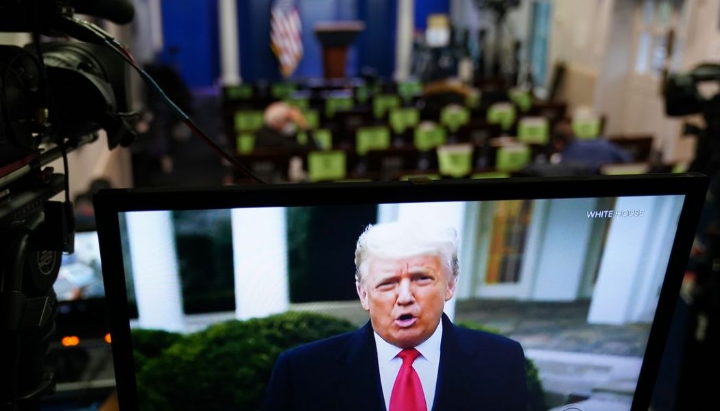 Twitter pulls Trump video that it said posed a ‘risk of violence’