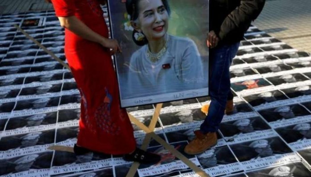 Anti-coup protests ring out in Myanmar’s main city