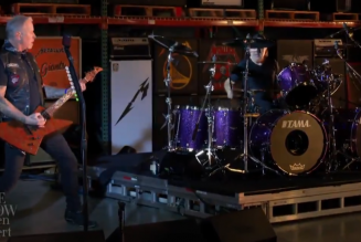 Metallica Bring ‘Enter Sandman’ to Colbert’s Super Bowl Special