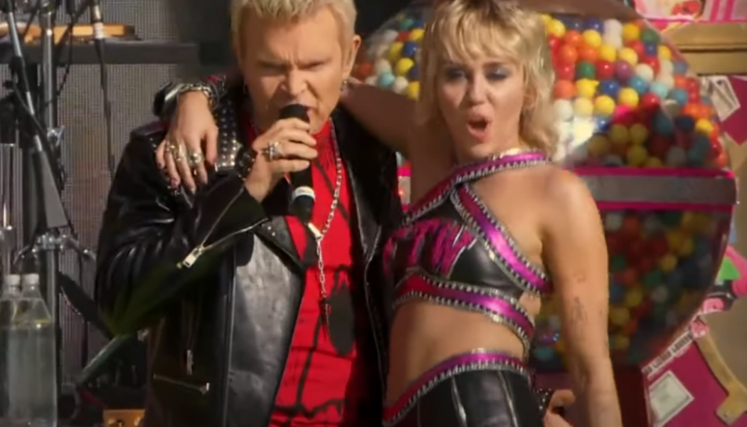 Miley Cyrus Teams With Billy Idol, Covers Nine Inch Nails, Bikini Kill at Super Bowl Pregame Show