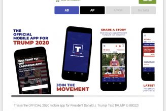 Trump’s campaign app was suspended from the Google Play Store because it didn’t work