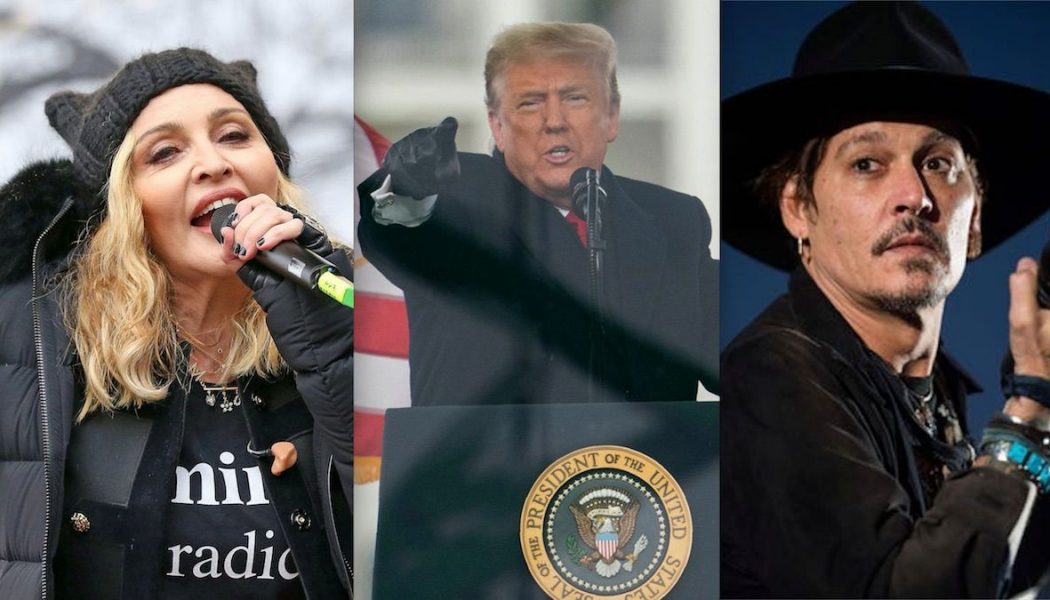 Trump’s Lawyers Used Madonna and Johnny Depp in Impeachment Defense
