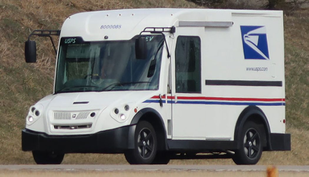 USPS unveils next-generation mail truck with electric drivetrain option