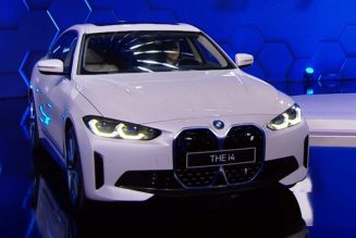 2022 BMW i4 EV Sedan First Look: Big Range, Big Power, Big Grille