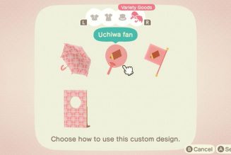 Animal Crossing: New Horizons’ next update will let you design a custom umbrella