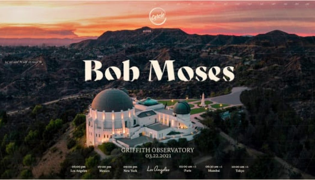 Bob Moses Announces Livestream Event at Griffith Observatory