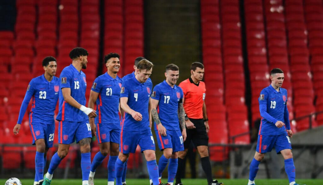 Calvert-Lewin scores twice as England breeze past San Marino