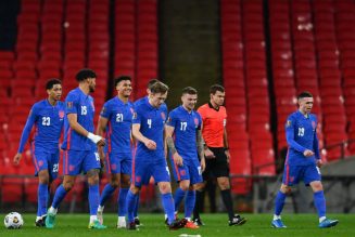 Calvert-Lewin scores twice as England breeze past San Marino