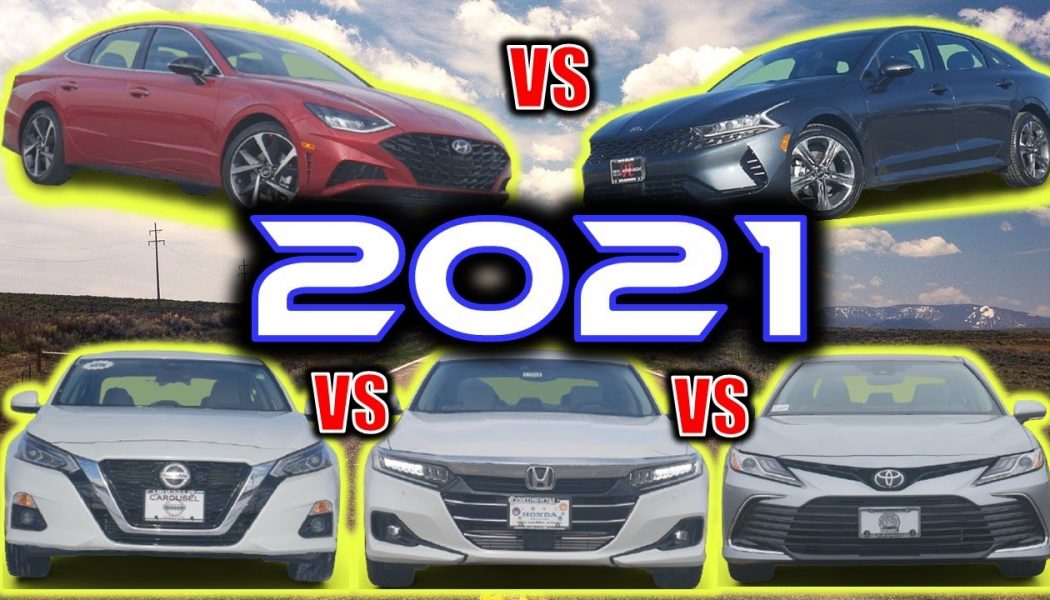 Family-Sedan Comparison Test: 2021 Honda Accord vs. Camry, K5, Sonata, Altima, Legacy, and Mazda 6