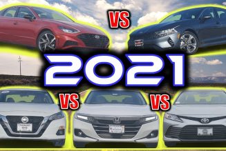 Family-Sedan Comparison Test: 2021 Honda Accord vs. Camry, K5, Sonata, Altima, Legacy, and Mazda 6
