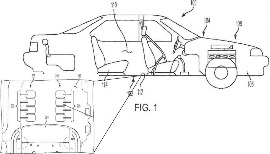 General Motors Files a Patent for a Floor-Mounted … Foot Massager?