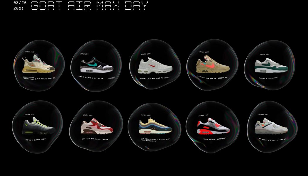 GOAT Is Restocking 10 Rare Air Max Sneakers For Nike Air Max Day