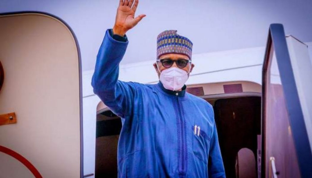 President Buhari departs Abuja for London