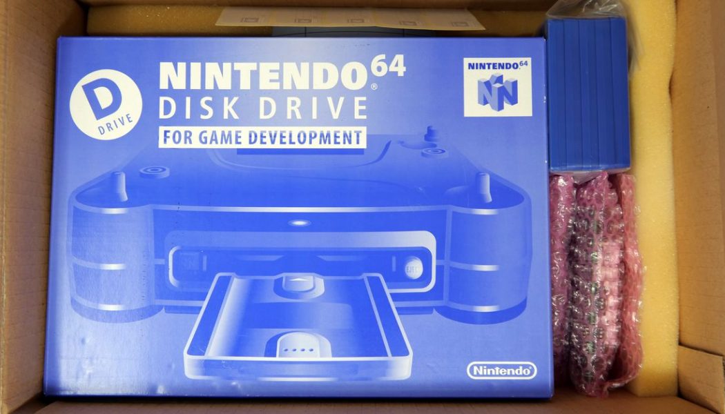Take a trip back to 1997 with an incredibly rare, never-opened Nintendo 64 Disk Drive dev kit