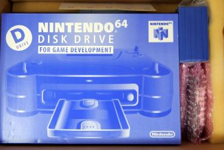 Take a trip back to 1997 with an incredibly rare, never-opened Nintendo 64 Disk Drive dev kit