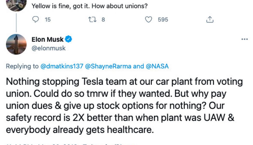 Tesla has to tell Elon Musk to delete a 2018 tweet, labor board rules