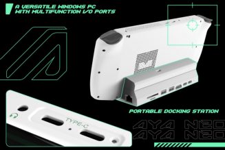 The Switch-style Aya Neo handheld gaming PC is now on Indiegogo, starting at $789