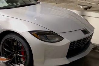 This the Actual 2022 Nissan 400Z Sports Car in the Metal