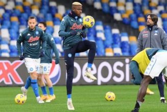 Victor Osimhen returns to training ahead of Bologna clash