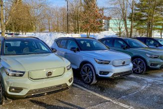 Volvo’s first EV is stuck on cargo ships waiting for a software update