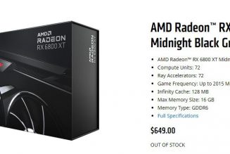 AMD inexplicably threw scalpers a bone with limited-edition Radeon RX 6800 XT ‘Midnight Black’ GPU