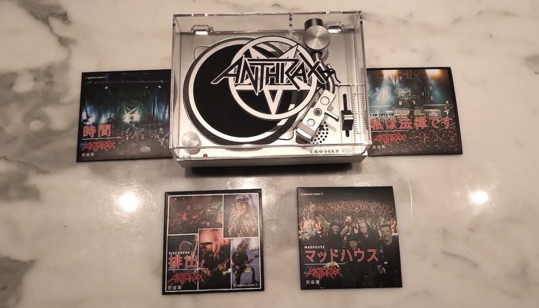 Anthrax’s 2021 Record Store Day Release Includes a Functional Custom Mini Turntable