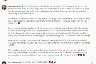 Confirmed: EDC Las Vegas to Move Forward With May 2021 Dates