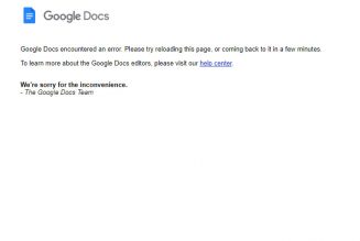 Google Docs and Sheets are experiencing partial outages