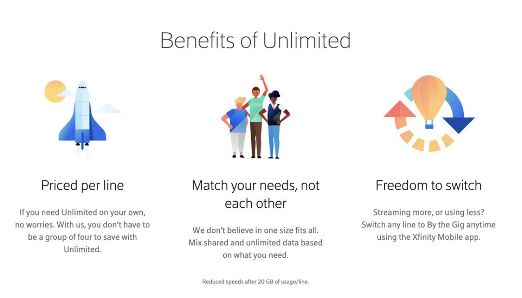 In an about-face, Xfinity Mobile will offer discounts on additional unlimited plan lines