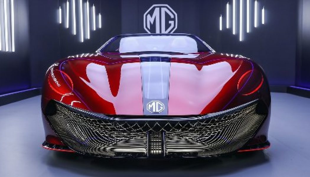 MG Shows Off Electric Cyberster Sportscar Concept for Shanghai Show