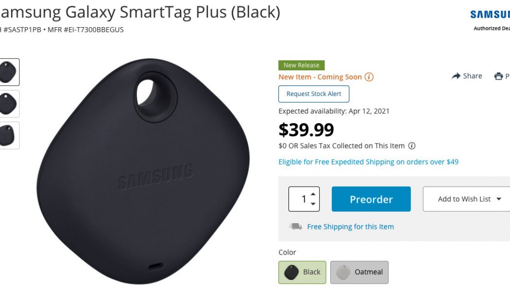 Samsung’s first UWB tracker, the SmartTag Plus, appears to be nearly here