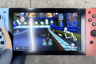 This Nintendo Switch is so big you can actually read the text in Skyrim