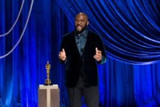 Tyler Perry Accepts Humanitarian Award at 2021 Oscars With Plea To Not Hate Police Officers