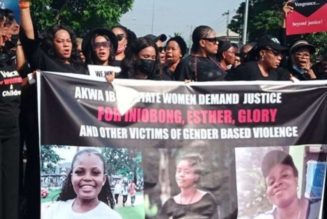 Akwa Ibom first lady leads women’s protest on raped, murdered job seeker