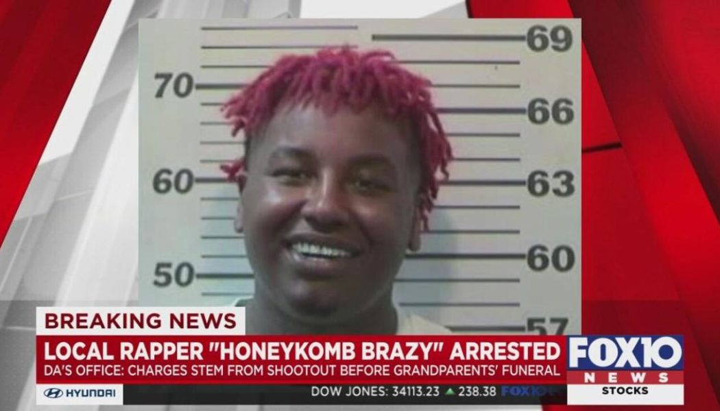 Alabama Rapper HoneyKomb Brazy Arrested for Gun & Drug Charges, Probation Violation
