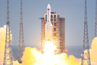 An out-of-control Chinese rocket has re-entered Earth’s atmosphere