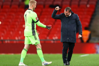 Brendan Rodgers lauds Kasper Schmeichel as Leicester City win FA Cup