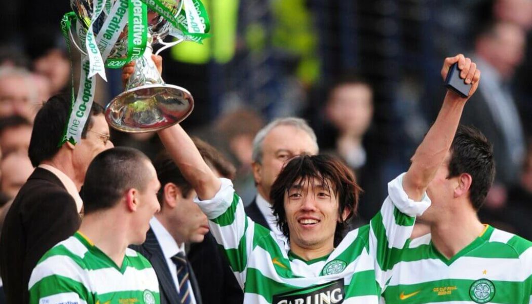 Celtic legend Shunsuke Nakamura reacts to Rangers winning the Premiership title