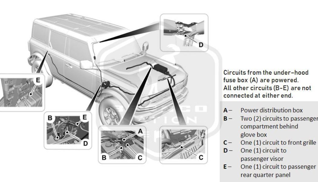 Ford Bronco Gets Built-In Upfitter Switches, Pre-Wiring for Easy Power Accessory Installs
