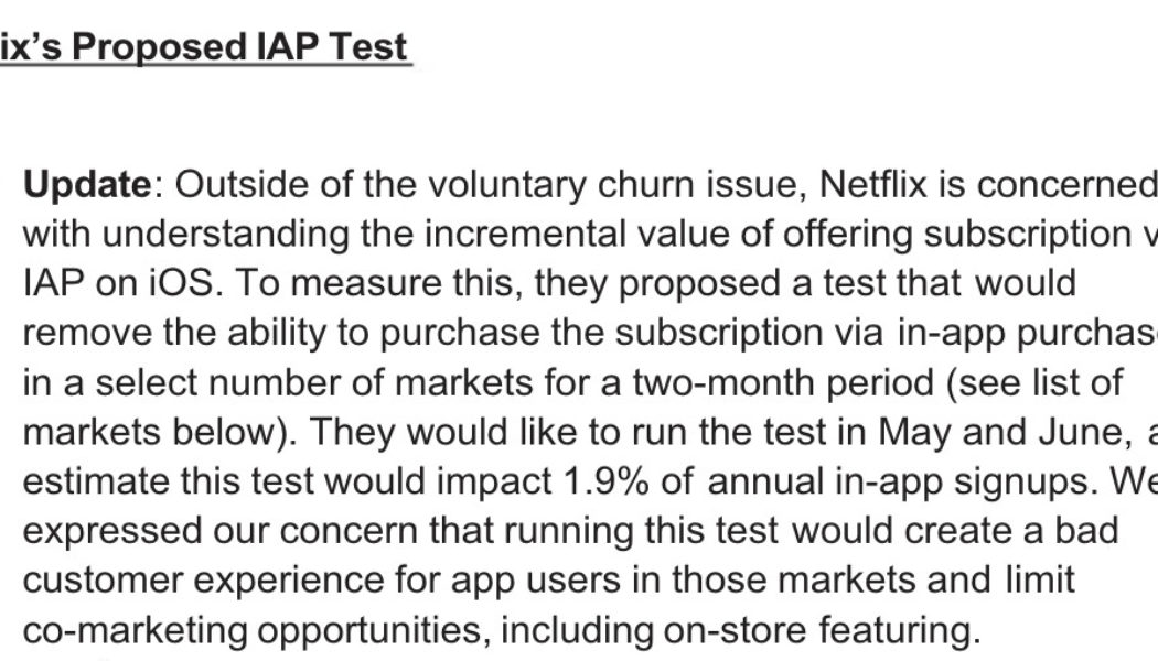 Internal emails reveal how badly Apple wanted to keep Netflix using in-app purchases