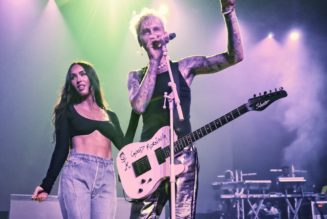 Machine Gun Kelly and Megan Fox Bring Their Love On Stage at Indy 500 Weekend Concert