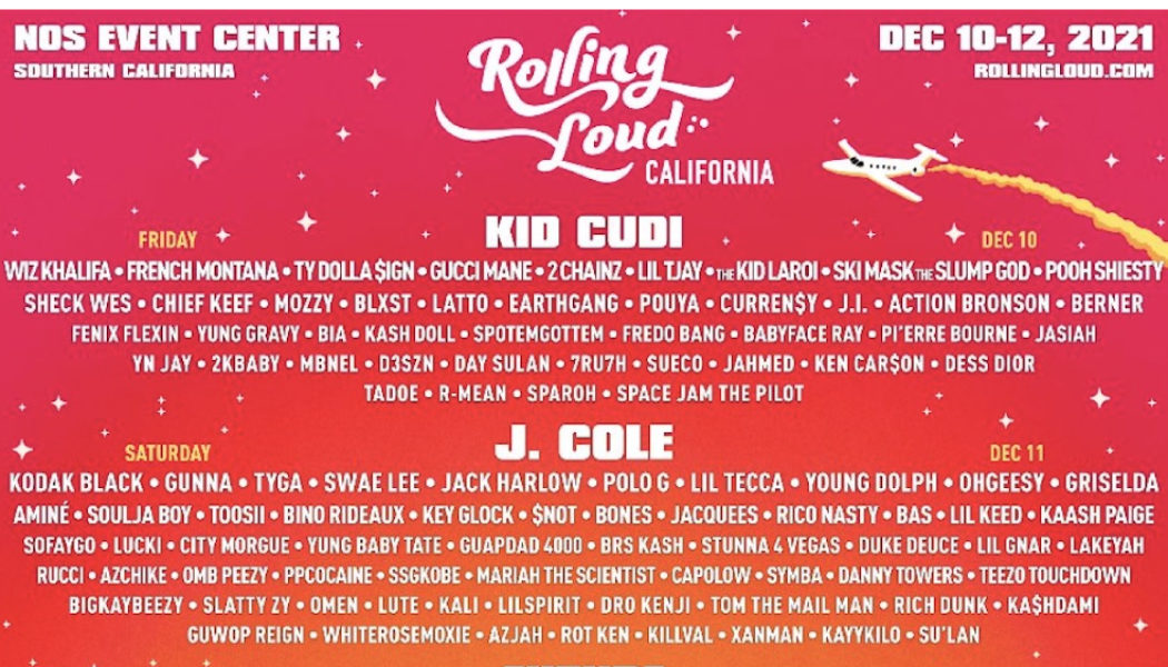 Rolling Loud California 2021: J. Cole, Future, Kid Cudi to Headline San Bernardino Festival