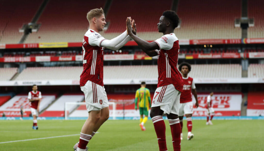 Tottenham player sends two-word message to Arsenal star after win vs West Brom