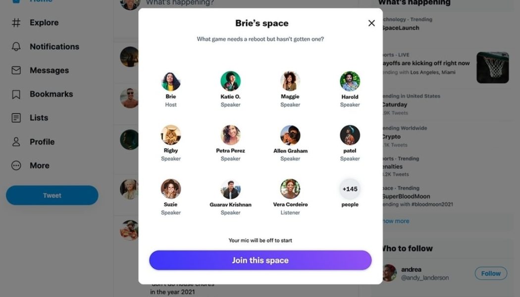 Twitter Spaces Now Available on Mobile or Desktop