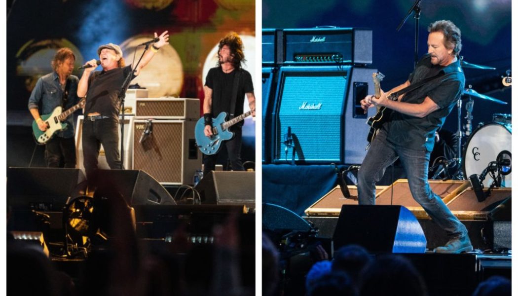 Watch Eddie Vedder Play With Josh Klinghoffer and Foo Fighters Perform With AC/DC’s Brian Johnson at Global Citizen’s VAX Live Event